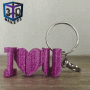Porte clé fête des mères " I LOVE U MOM "