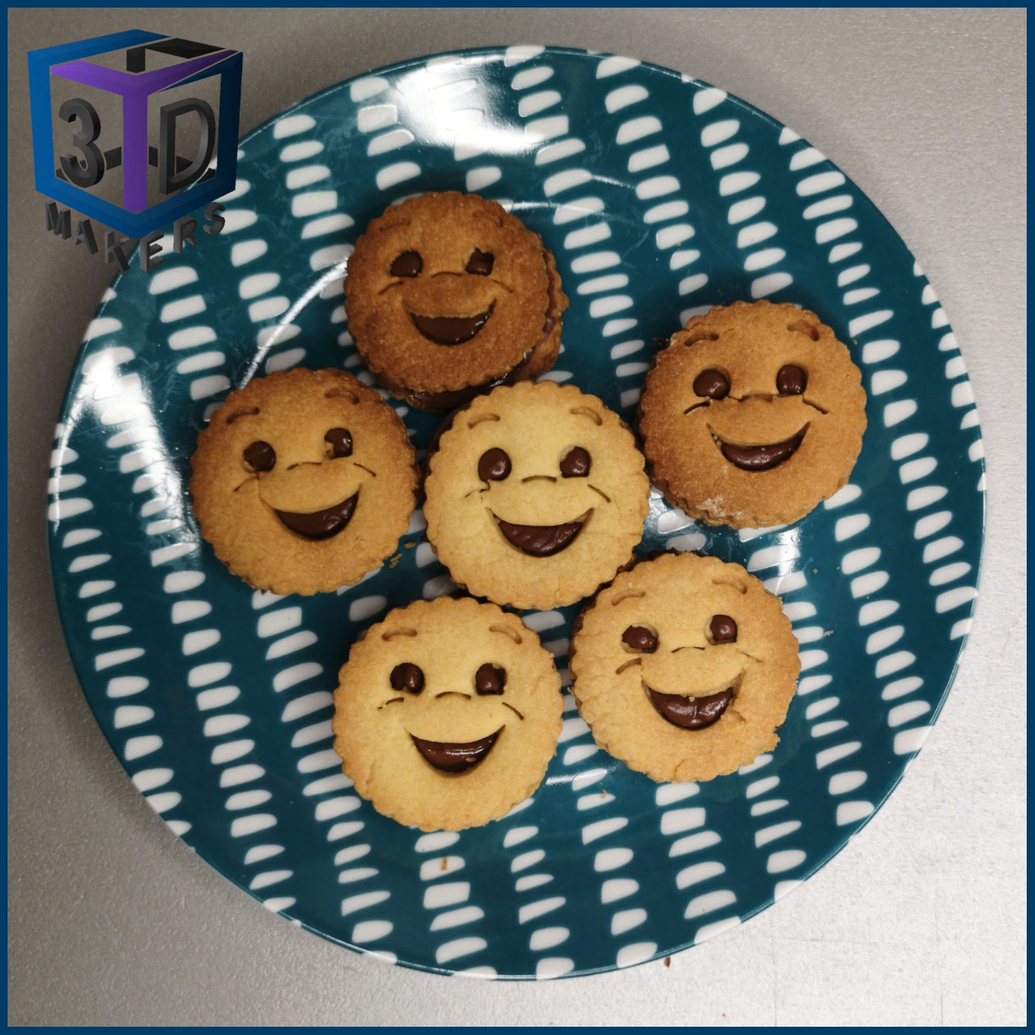 Emporte-pièce - Biscuit sourire à fourrer 2 - 3dstore