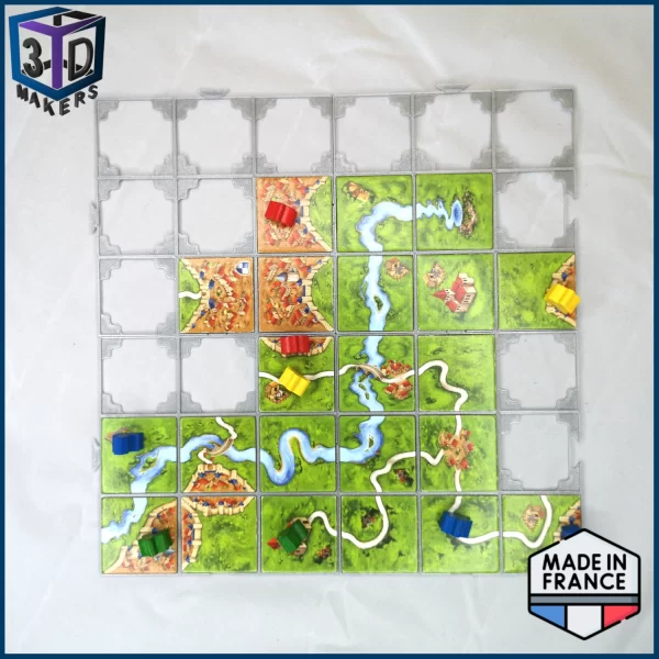 Grille placement tuiles carcassonne en jeu 2