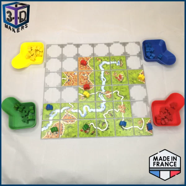 Grille placement tuiles carcassonne en jeu